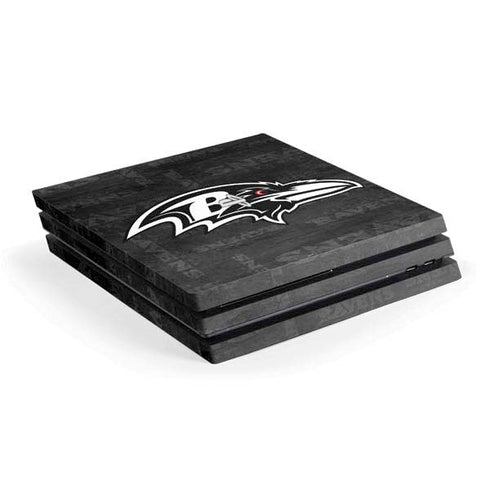 NFL Baltimore Ravens Black & White PlayStation PS4 Skins