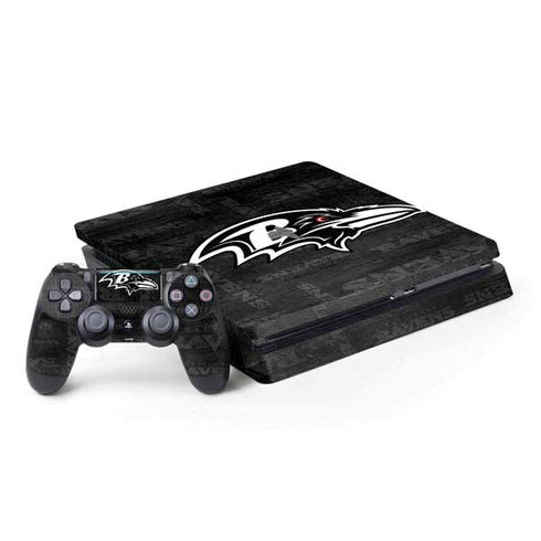 NFL Baltimore Ravens Black & White PlayStation PS4 Skins