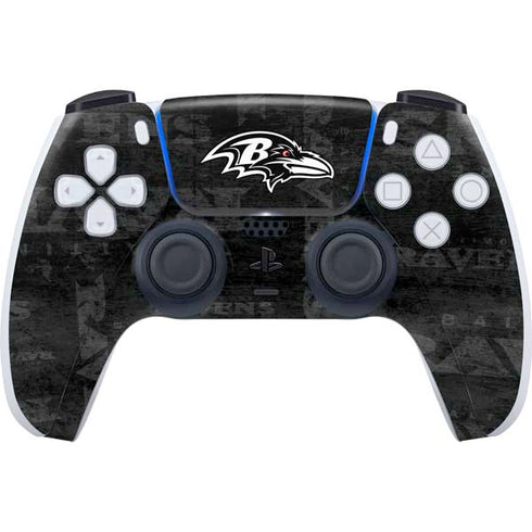 NFL Baltimore Ravens Black & White PlayStation PS5 Skins