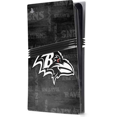 NFL Baltimore Ravens Black & White PlayStation PS5 Skins