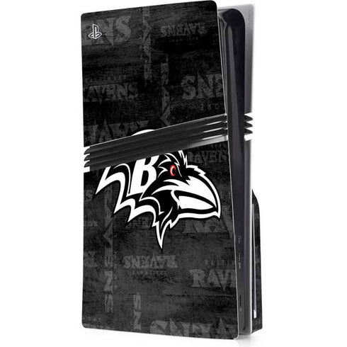 NFL Baltimore Ravens Black & White PlayStation PS5 Skins