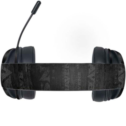 NFL Baltimore Ravens Black & White Razer Kraken X Skin