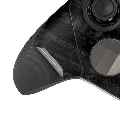 NFL Baltimore Ravens Black & White Xbox Elite Wireless Controller Series 2 Skin