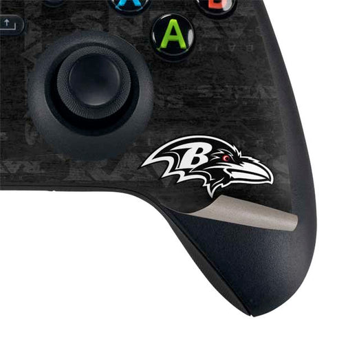 NFL Baltimore Ravens Black & White Xbox Series X Bundle Skin
