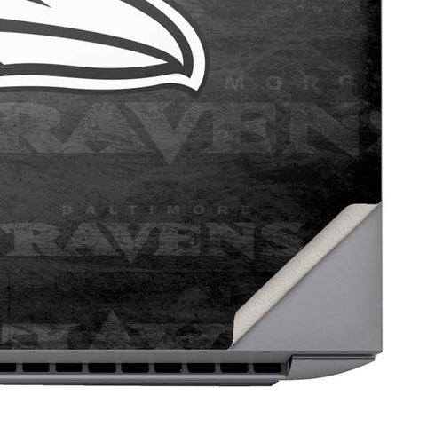 NFL Baltimore Ravens Black & White HP ZBook Fury 16 G10 Skin