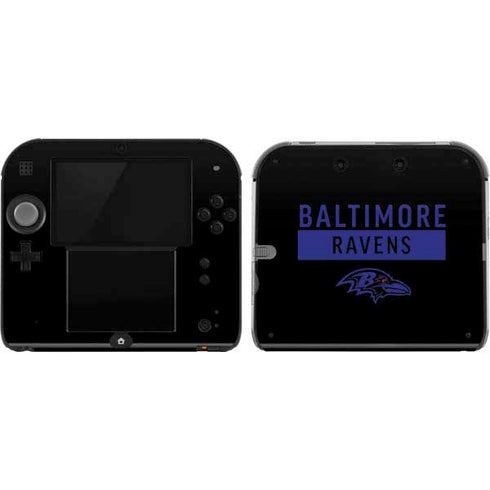 NFL Baltimore Ravens Black Performance Series Nintendo Skins