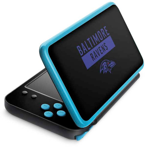 NFL Baltimore Ravens Black Performance Series Nintendo Skins