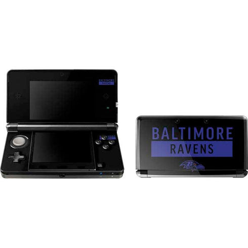NFL Baltimore Ravens Black Performance Series Nintendo Skins