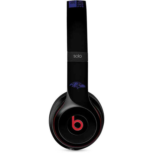 NFL Baltimore Ravens Black Performance Series Beats Solo 3 Wireless Skin