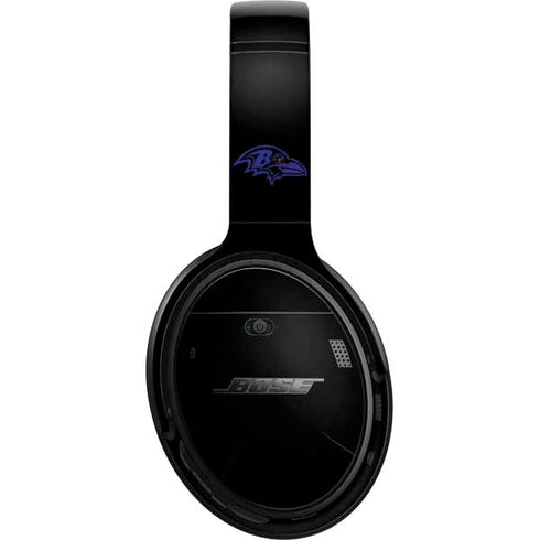 NFL Baltimore Ravens Black Performance Series Bose QuietComfort 35 Headphones Skin