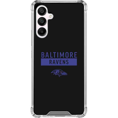NFL Baltimore Ravens Black Performance Series Galaxy A16 5G Clear Case