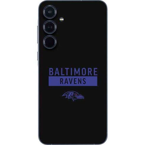 NFL Baltimore Ravens Black Performance Series Galaxy A35 5G Skin