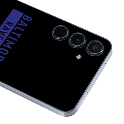 NFL Baltimore Ravens Black Performance Series Galaxy A36 5G Skin