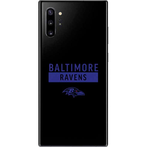 NFL Baltimore Ravens Black Performance Series Galaxy Note 10 Plus Skin