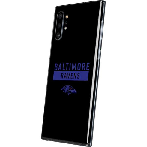 NFL Baltimore Ravens Black Performance Series Galaxy Note 10 Plus Skin