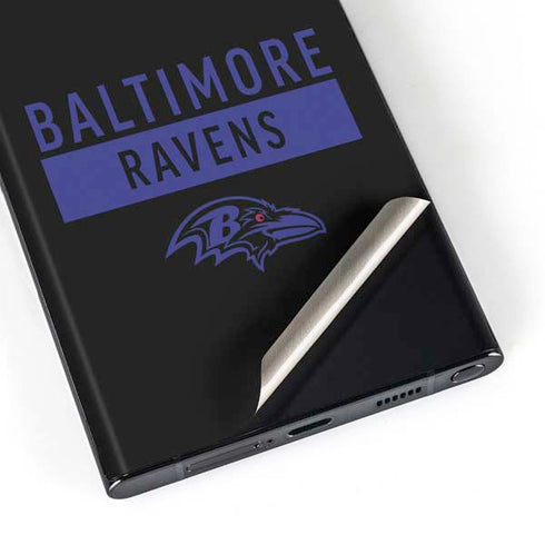 NFL Baltimore Ravens Black Performance Series Galaxy Skins