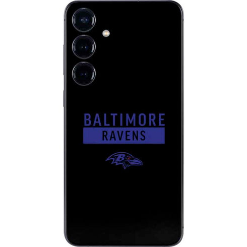 NFL Baltimore Ravens Black Performance Series Galaxy S25 Plus Skin