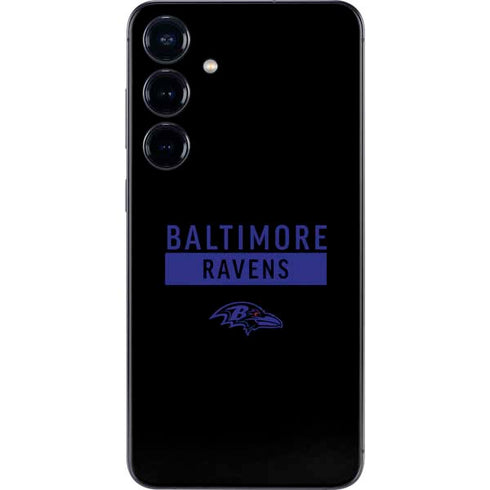 NFL Baltimore Ravens Black Performance Series Galaxy S25 Skin