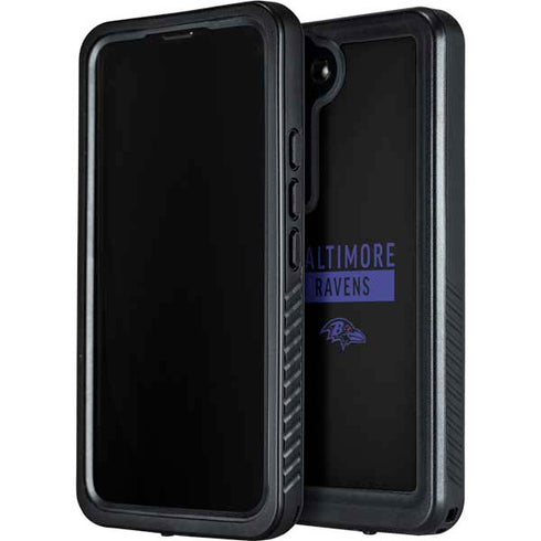 NFL Baltimore Ravens Black Performance Series Galaxy S24 Waterproof Case