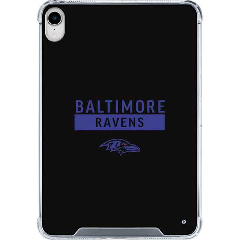 NFL Baltimore Ravens Black Performance Series iPad 11th Gen (2025) Clear Case