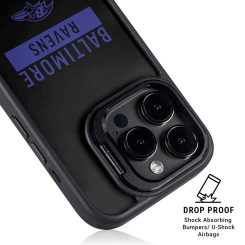 NFL Baltimore Ravens Black Performance Series iPhone 14 Pro Max Kickstand Case