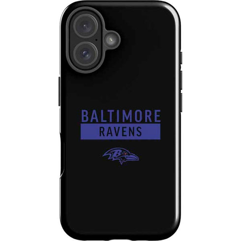 NFL Baltimore Ravens Black Performance Series iPhone 16 Impact Case