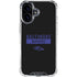 NFL Baltimore Ravens Black Performance Series iPhone 16 Plus Clear Case