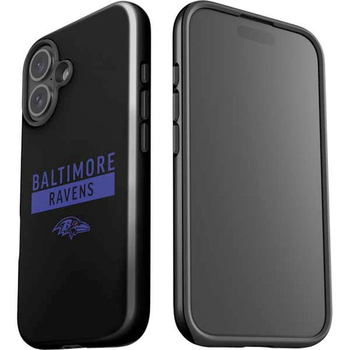 NFL Baltimore Ravens Black Performance Series iPhone 16 Plus Impact Case