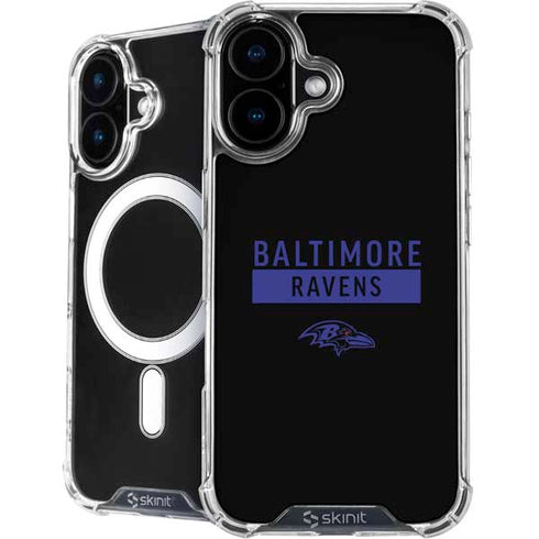 NFL Baltimore Ravens Black Performance Series iPhone 16 Plus MagSafe Case