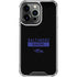 NFL Baltimore Ravens Black Performance Series iPhone 16 Pro Clear Case