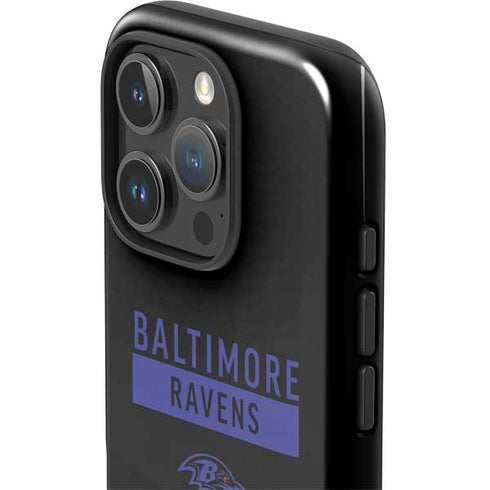 NFL Baltimore Ravens Black Performance Series iPhone 16 Pro Max Impact Case