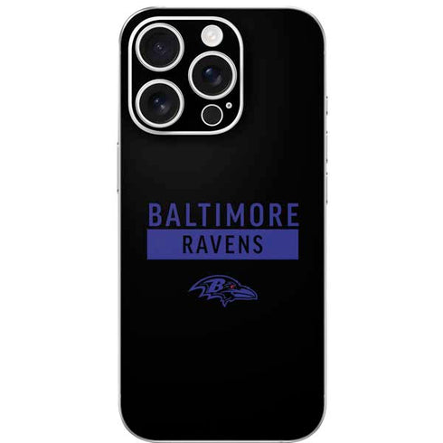 NFL Baltimore Ravens Black Performance Series iPhone 16 Pro Skin