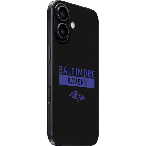 NFL Baltimore Ravens Black Performance Series iPhone 16 Skin
