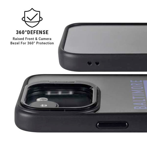 NFL Baltimore Ravens Black Performance Series iPhone 16e Kickstand Case