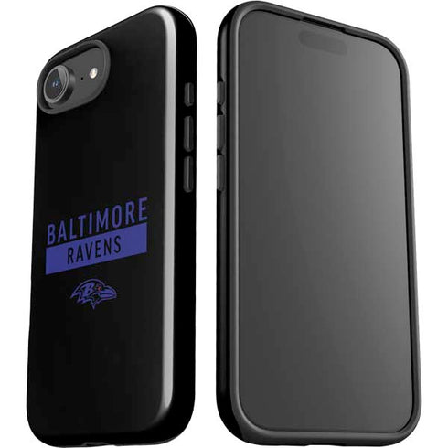 NFL Baltimore Ravens Black Performance Series iPhone 16e Impact Case