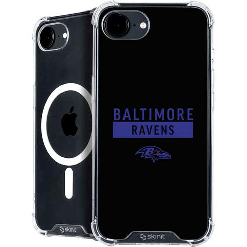 NFL Baltimore Ravens Black Performance Series iPhone 16e MagSafe Case