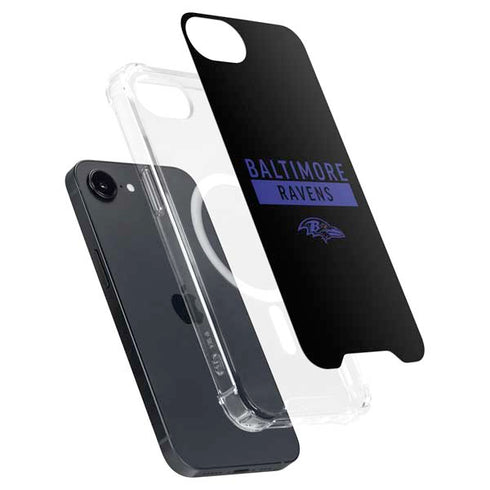 NFL Baltimore Ravens Black Performance Series iPhone 16e MagSafe Case