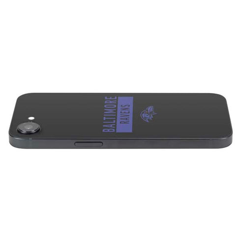 NFL Baltimore Ravens Black Performance Series iPhone 16e Skin