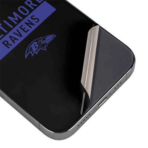 NFL Baltimore Ravens Black Performance Series iPhone 16e Skin