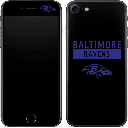 NFL Baltimore Ravens Black Performance Series iPhone 8 Skin