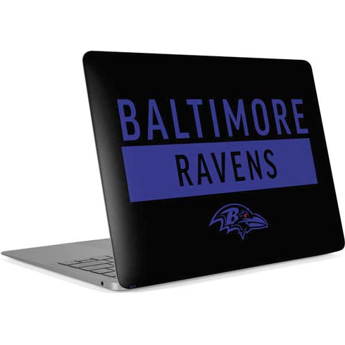 NFL Baltimore Ravens Black Performance Series Apple MacBook Air Skin