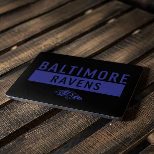 NFL Baltimore Ravens Black Performance Series Apple MacBook Air Skin