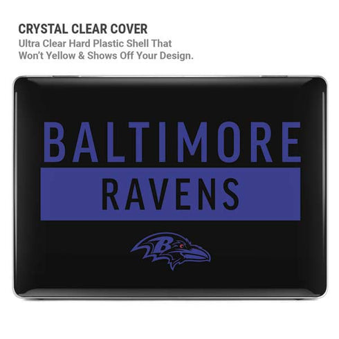 NFL Baltimore Ravens Black Performance Series MacBook Pro 14in (2021-24) Case plus Skin