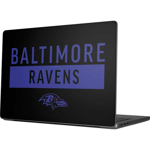 NFL Baltimore Ravens Black Performance Series Apple MacBook Pro 14-inch Skin