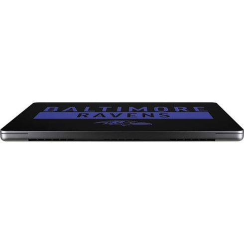 NFL Baltimore Ravens Black Performance Series Apple MacBook Pro 14-inch Skin