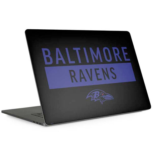 NFL Baltimore Ravens Black Performance Series MacBook Skins