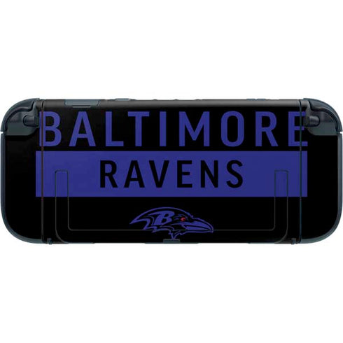 NFL Baltimore Ravens Black Performance Series Nintendo Switch 2 (2025) with Joy-Con Skin