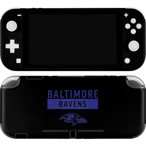 NFL Baltimore Ravens Black Performance Series Nintendo Skins