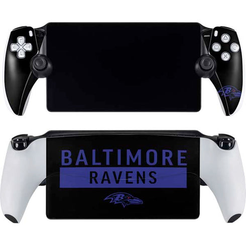 NFL Baltimore Ravens Black Performance Series PlayStation PS5 Skins