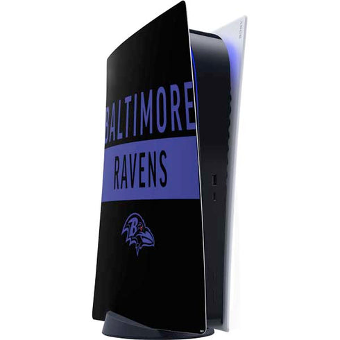 NFL Baltimore Ravens Black Performance Series PlayStation PS5 Skins